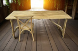 Rustic Farmhouse  FoldingTrestle Table"_6'x3'_Natural