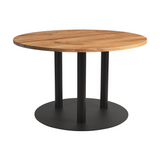 Character Oak Complete Dining Table -  Natural Oak with Boston Black Base