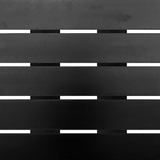 EKO Black Square Mid Height Aluminium Troy Table - Black Top