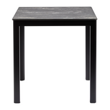 Extrema Black Marble 'Textured' -  Black Dining Table