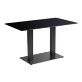 Extrema Complete Dining Table - Black with Boston Black Base