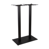 Boston Base - Black Fluted Large Rect - Poseur - Side Image