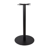 Boston Base - Black Fluted Large Round - Poseur - Front Image