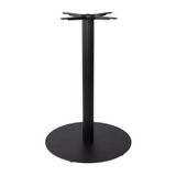 Boston Base - Black Fluted Large Round - Mid Height - Front Image