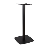 Boston Base - Black Fluted Large Square with Radius Edges - Mid Height - Side Image