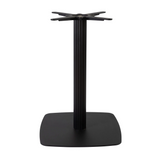 Boston Base - Black Fluted Large Square with Radius Edges - Dining - Front Image