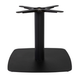 Boston Base - Black Fluted Large Square with Radius Edges - Coffee - Front Image