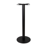 Boston Base - Black Fluted Small Round - Poseur - Front Image