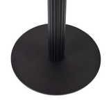Boston Base - Black Fluted Small Round - Mid Height - Top Image
