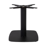 Boston Base - Black Fluted Small Square with Radius Edges - Coffee - Front Image