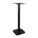 Boston Base - Black Fluted Small Square with Radius Edges - Poseur - Side Image
