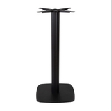 Boston Base - Black Fluted Small Square with Radius Edges - Mid Height - Front Image