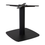Boston Base - Black Fluted Small Square with Radius Edges - Coffee - Side Image
