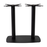 Boston Base - Black Large Rect with Radius Edges - Dining - Front Image