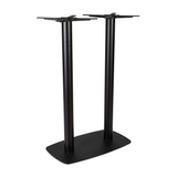 Boston Base - Black Large Rect with Radius Edges - Poseur - Side Image