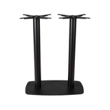 Boston Base - Black Large Rect with Radius Edges - Mid Height - Front Image