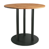 Character Oak Complete Poseur Table - Front Image