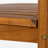 Hardy Armchair – close-up of solid acacia wood and oiled finish