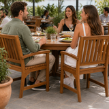 Hardy Armchair in an outdoor restaurant or patio environment