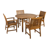 Hardy Round Dining Set - 1no. Table and 4no. Armchairs - Main Imagea