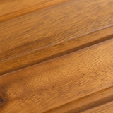 Hardy Round Dining Set – close-up of acacia wood finish