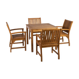 Hardy Square Dining Set - 1no. Table and 4no. Armchairs