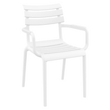 Paris Armchair - White - Front Image