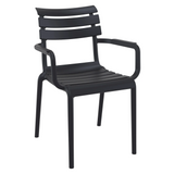 Paris Armchair - Black - Front Image