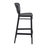 Portofino Bar Stool 75 - Black - Side Image