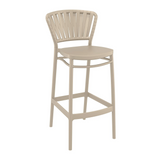 Portofino Bar Stool 75 - Taupe - Front Image