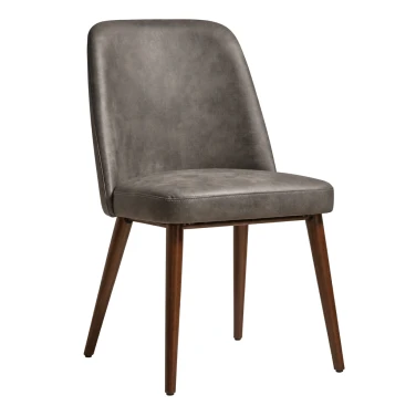 Aztec Side Chair - Faux Leather on a white background
