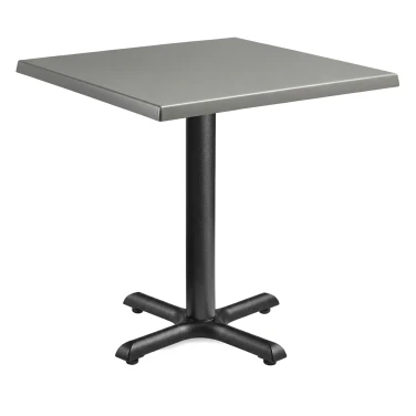 Enduratop Complete Commercial Dining Table - Flat Auto-Adjust - Grey on a white background