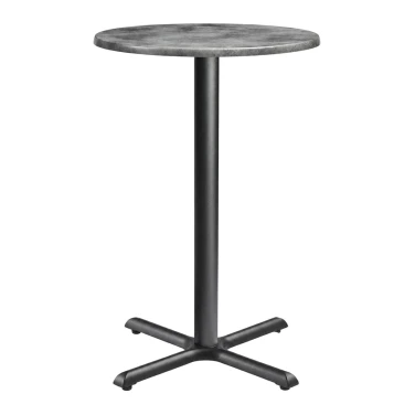 Enduratop Complete Bar Height Table - Flat Auto-Adjust - Cement on a white background