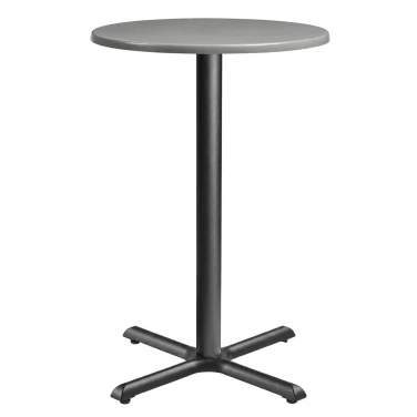 Enduratop Complete Bar Height Table - Flat Auto-Adjust - Grey on a white background
