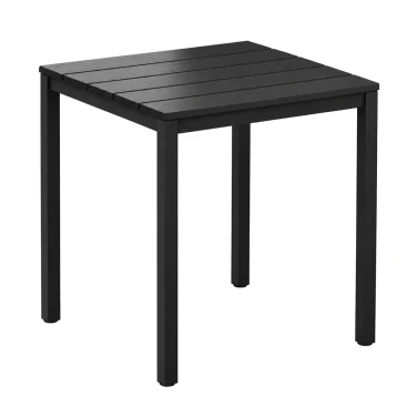 Eko Dining Table - Black - Square on a white background