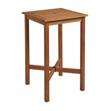 MORE Outdoor Wooden Square Bar Height Table - ROBINIA WOOD