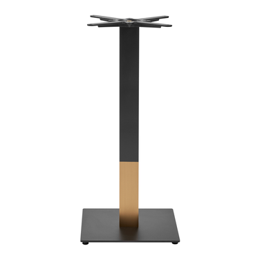 boston sleek_table base_black and gold_small_square_mid height