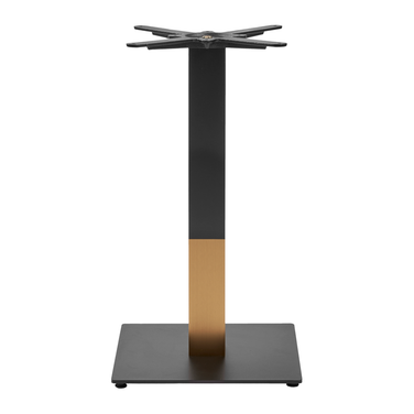 boston sleek_table base_black and gold_small_square_dining
