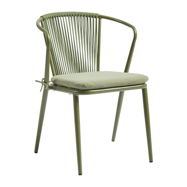 Kendal Rope Arm Chair_Olive Green_commercial rope chair