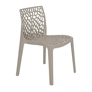 Zest Polypropylene Outdoor Side Chair on a white background