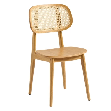 Relish Sidechair - Natural Oak - Natural Cane Back