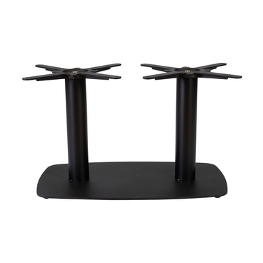 Boston Base - Black Large Rect with Radius Edges - Coffee - Front Image
