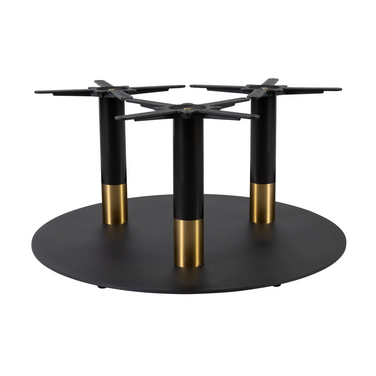 Boston Base - Black/Gold Extra Large Round - Coffee - Front Image