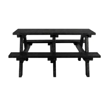 EKO - A-Frame Picnic Table - 1.5m - Black on a white background
