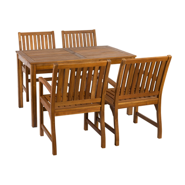 Hardy Rectangle Dining Set - 1no. Table 4no. Side Chairs and 2no. Armchairs - Main Image