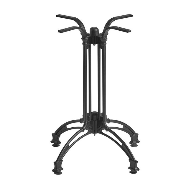 Aluminium vintage table base - Dining height - Black - 4 legged - ORLEANS