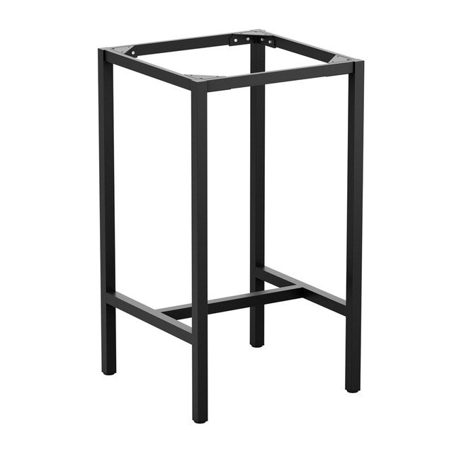 PARIS 4 Leg Poseur Table Base_2 Seater_Black