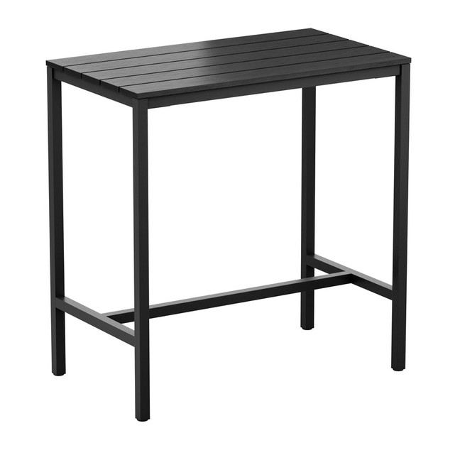 EKO-Commercial_Outdoor_Poseur-Height-Table-Rectangle_Black