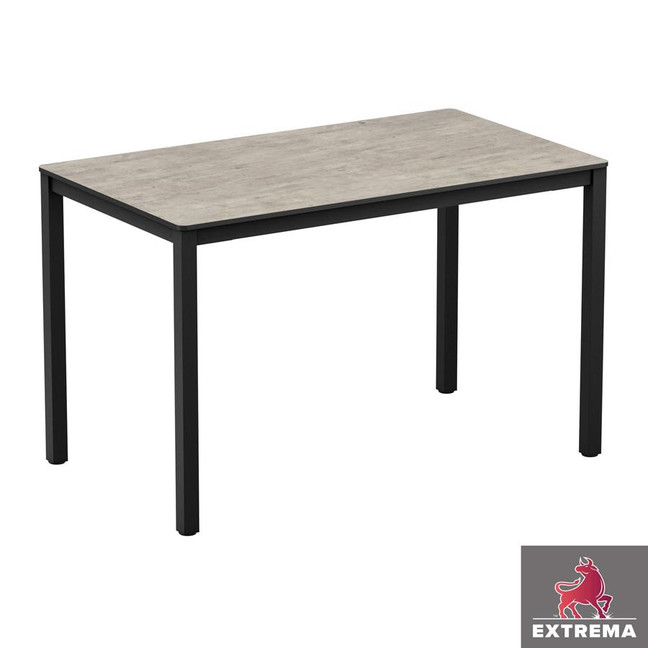 Extrema_Cement Textured_ Commercial Laminate Dining Table_Rectangular_Pubs_Bars_Restaurants-Cafes_4 Legs