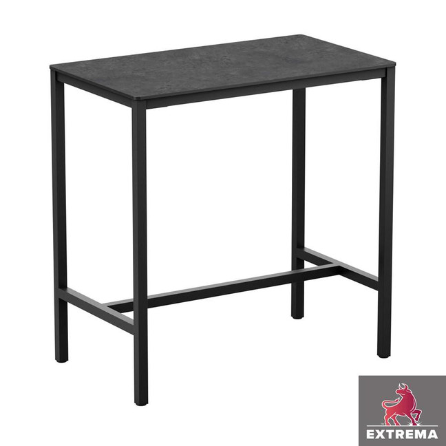 Extrema_Laminate_Poseur_Table_Metalic Anthracite_Bar Height Table_Rectangle